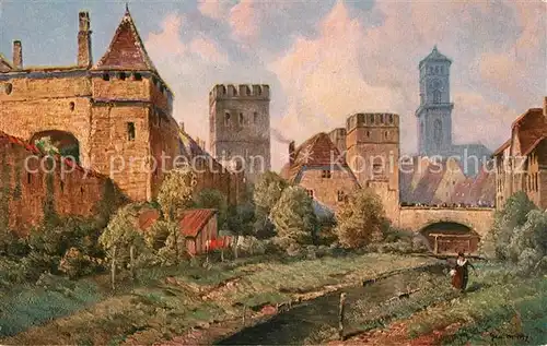 AK / Ansichtskarte Muenchen Karlstor Muenchen