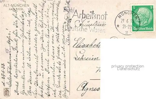 AK / Ansichtskarte Muenchen Karlstor Muenchen