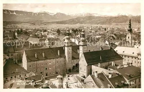AK / Ansichtskarte Klagenfurt_Woerthersee Landhaus und Heilig Geistkirche Klagenfurt_Woerthersee