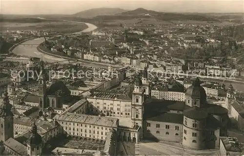 AK / Ansichtskarte Salzburg_Oesterreich Fliegeraufnahme Festung Salzburg_Oesterreich