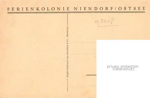 AK / Ansichtskarte Niendorf_Ostseebad Ferienkolonie Niendorf_Ostseebad