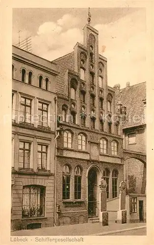 AK / Ansichtskarte Luebeck Schiffergesellschaft Luebeck