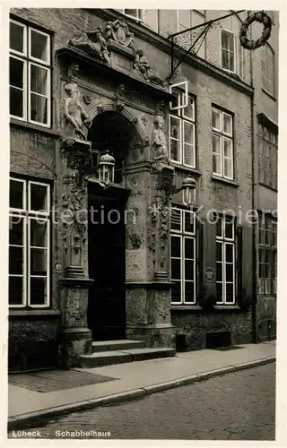 AK / Ansichtskarte Luebeck Schabbelhaus Luebeck