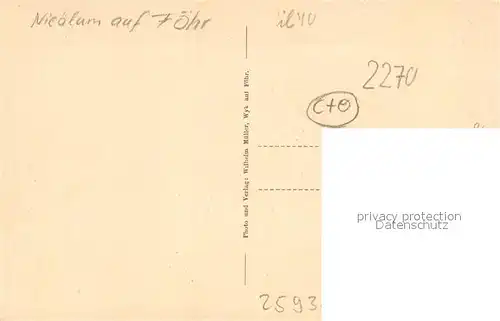 AK / Ansichtskarte Nieblum Brandkuhl Nieblum