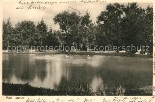AK / Ansichtskarte Bad_Lausick Kurpark Bad_Lausick