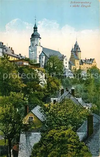 AK / Ansichtskarte Schwarzenberg_Erzgebirge Schloss Schwarzenberg Erzgebirge
