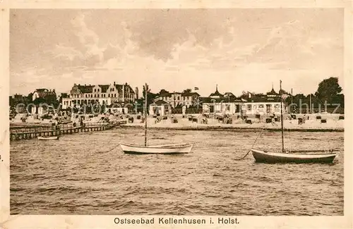 AK / Ansichtskarte Kellenhusen_Ostseebad Stadtansicht Boote Kellenhusen_Ostseebad