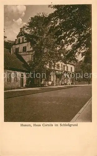 AK / Ansichtskarte Husum_Nordfriesland Haus Cornils Schlossgrund Husum_Nordfriesland