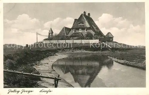 AK / Ansichtskarte Hallig_Hooge Kirche Hallig Hooge