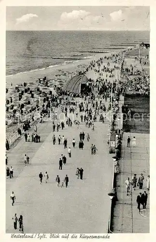 AK / Ansichtskarte Westerland_Sylt Kurpromenade Westerland_Sylt