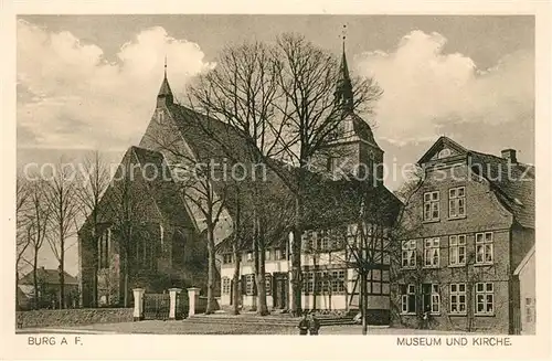 AK / Ansichtskarte Burg_Fehmarn Museum Kirche Burg Fehmarn