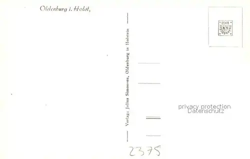 AK / Ansichtskarte Oldenburg_Holstein Kirche Oldenburg_Holstein