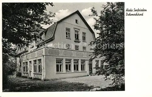 AK / Ansichtskarte Dahmeshoeved_Holstein Haus Seefrieden Dahmeshoeved_Holstein