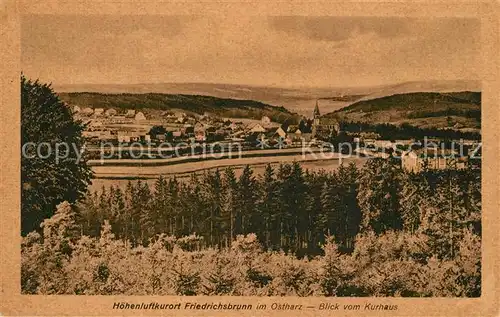 AK / Ansichtskarte Friedrichsbrunn_Harz Kurhaus Friedrichsbrunn Harz