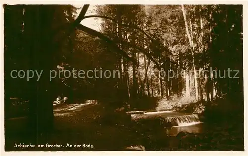 AK / Ansichtskarte Schierke_Harz An der Bode Schierke Harz