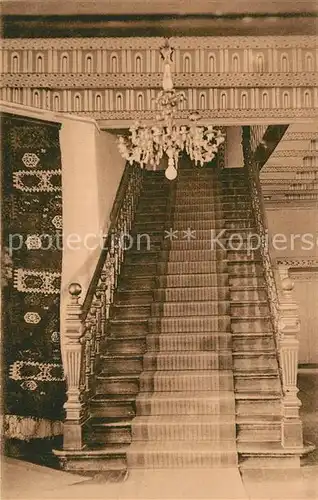 AK / Ansichtskarte Stiege Schloss Halle mit Aufgang Stiege