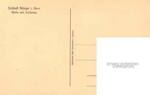 AK / Ansichtskarte Stiege Schloss Halle mit Aufgang Stiege