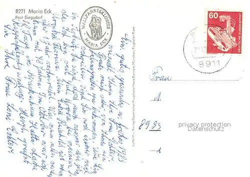 AK / Ansichtskarte Maria_Eck Fliegeraufnahme Maria_Eck