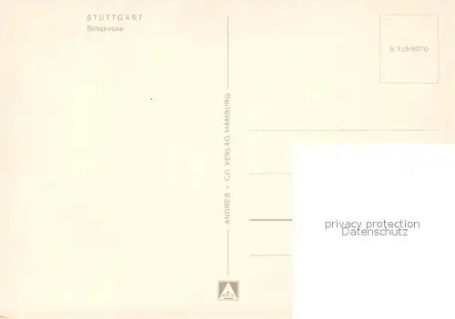 AK / Ansichtskarte Stuttgart Stiftskirche Stuttgart