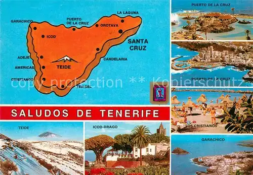 AK / Ansichtskarte Tenerife Teide Icod Drago Garachico  Tenerife
