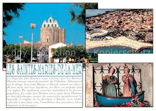 AK / Ansichtskarte Les_Saintes Maries de la Mer Fliegeraufnahme Les