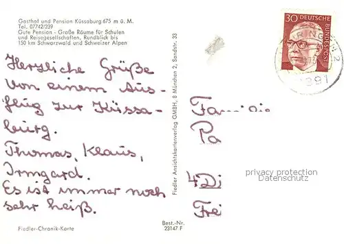 AK / Ansichtskarte Kuessaberg Ruine Kuessaburg Kuessaberg