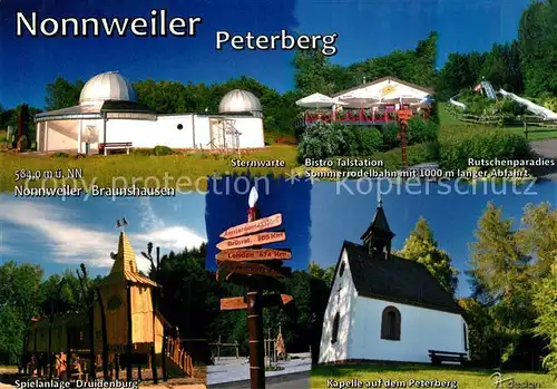 AK / Ansichtskarte Nonnweiler Peterberg Braunshausen Sternwarte Kapelle  Nonnweiler