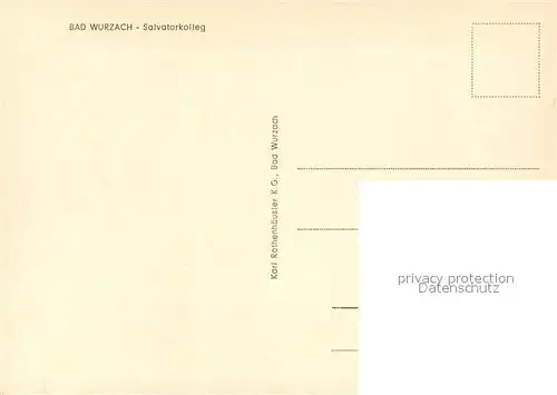 AK / Ansichtskarte Bad_Wurzach Salvatorkolleg Bad_Wurzach