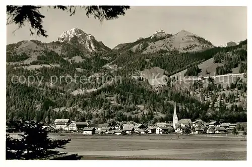 AK / Ansichtskarte Bayrischzell mit Wendelstein Bayrischzell
