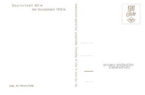 AK / Ansichtskarte Bayrischzell mit Wendelstein Bayrischzell