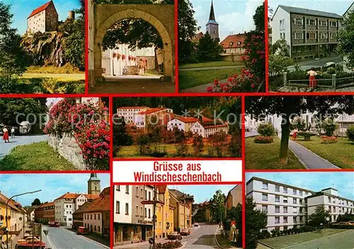 AK / Ansichtskarte Windischenbach Orts und Teilansichten Park Kirche Windischenbach