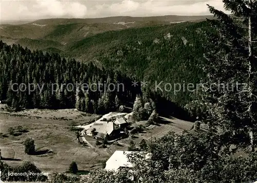 AK / Ansichtskarte Schonach_Schwarzwald Paradies Schonach Schwarzwald