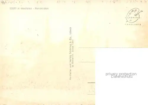 AK / Ansichtskarte Soest_Arnsberg Patroklidom Soest_Arnsberg