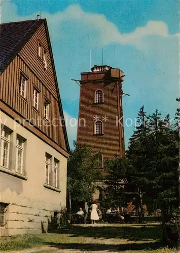 AK / Ansichtskarte Kuhberg_Stuetzengruen Aussichtsturm Kuhberg_Stuetzengruen