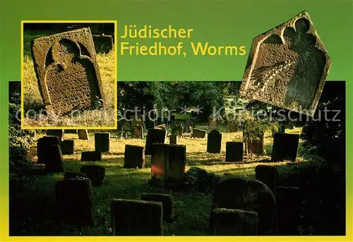 AK / Ansichtskarte Worms_Rhein aeltester Judenfriedhof Europas Worms Rhein