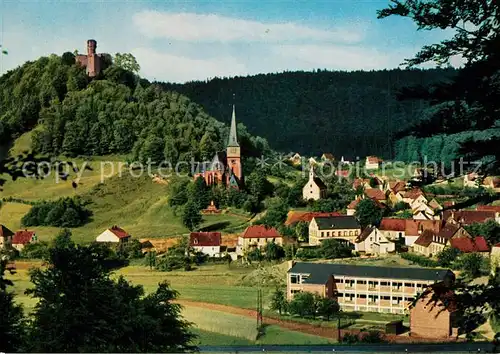 AK / Ansichtskarte Hohenecken Kirche und Burg Hohenecken
