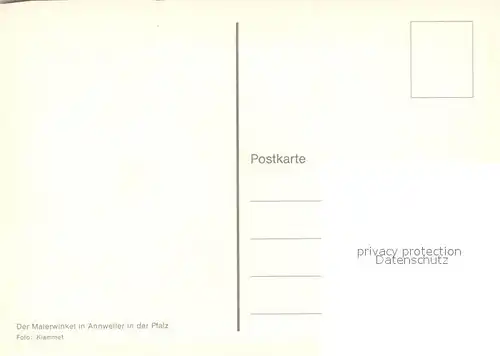 AK / Ansichtskarte Annweiler_Trifels Der Malerwinkel Annweiler_Trifels