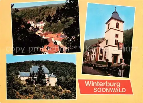 AK / Ansichtskarte Soonwald Panorama Winterburg Burgschenke Soonwald