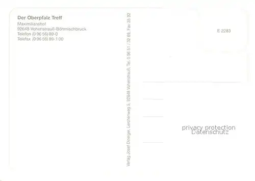 AK / Ansichtskarte Boehmischbruck Panorama Stausee Wanderpartie Feriendorf Boehmischbruck