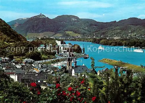 AK / Ansichtskarte Oberwinter_Rhein mit Drachenburg Petersburg und Drachenfels Oberwinter Rhein