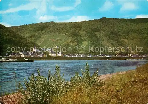 AK / Ansichtskarte Hirzenach Uferpartie am Rhein Hirzenach