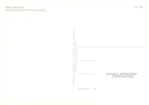 AK / Ansichtskarte Lahnstein Panorama Lahnmuendung mit Burg Lahneck Lahnstein