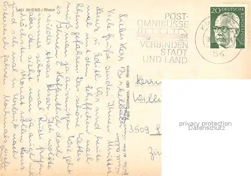 AK / Ansichtskarte Rhens Stadtbild mit Kirche Rhens