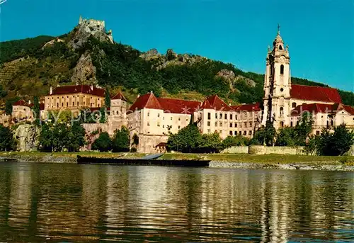 AK / Ansichtskarte Duernstein_Wachau Blick ueber die Donau Hotel Schloss Duernstein Duernstein_Wachau