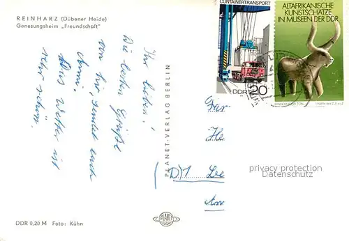 AK / Ansichtskarte Reinharz_Duebener_Heide Genesungsheim Freundschaft Reinharz_Duebener_Heide