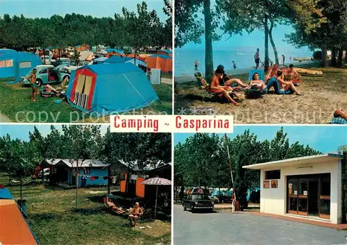 AK / Ansichtskarte Cavalcaselle Camping Gasparina Bungalows Badestrand Gardasee 