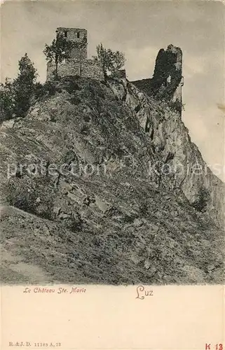 AK / Ansichtskarte Luz Saint Sauveur_Hautes_Pyrenees Le Chateau Ste. Marie Luz Saint Sauveur_Hautes