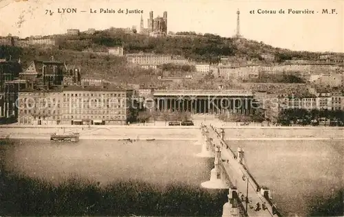 AK / Ansichtskarte Lyon_France Palais de Justice Lyon France