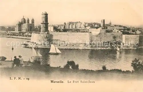 AK / Ansichtskarte Marseille_Bouches du Rhone Fort Saint Jean Marseille