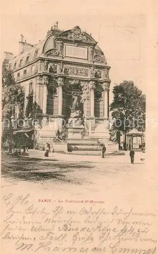 AK / Ansichtskarte Paris La Fontaine St. Michel Paris